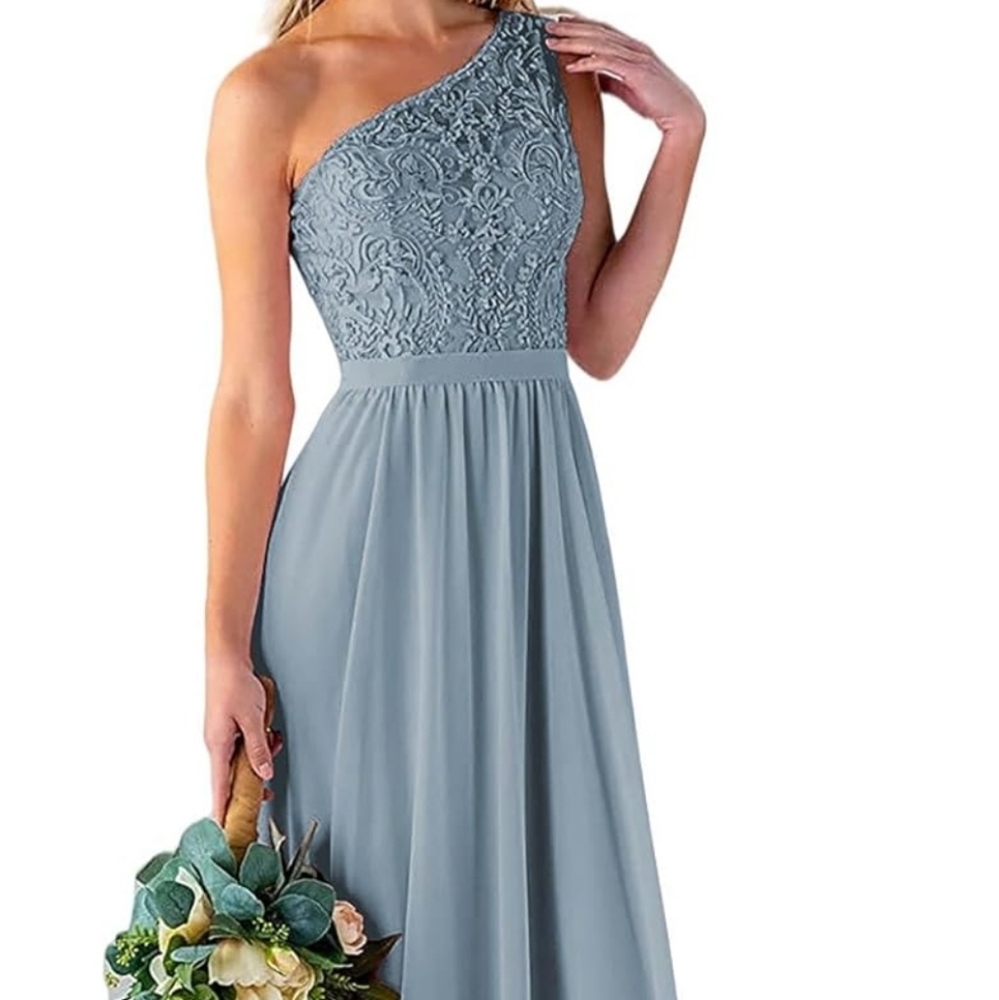 Size 4 dusty blue bridesmaid dress